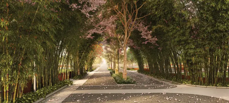 Godrej Aravya Estate boulevard by Godrej Properties located at Doddaballapur, Bangalore Karnataka